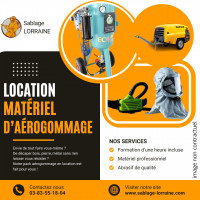 Location Aérogommeuse Packs Complets pour un Décapage Efficace