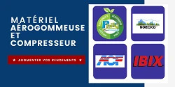 Aérogommeuse et compresseur 